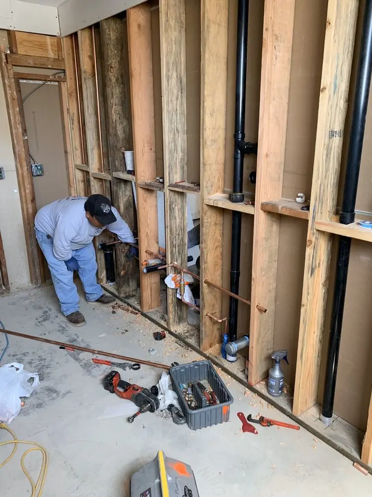 Commercial rough-in plumbing for Water Heater Replacement in Winnona Park